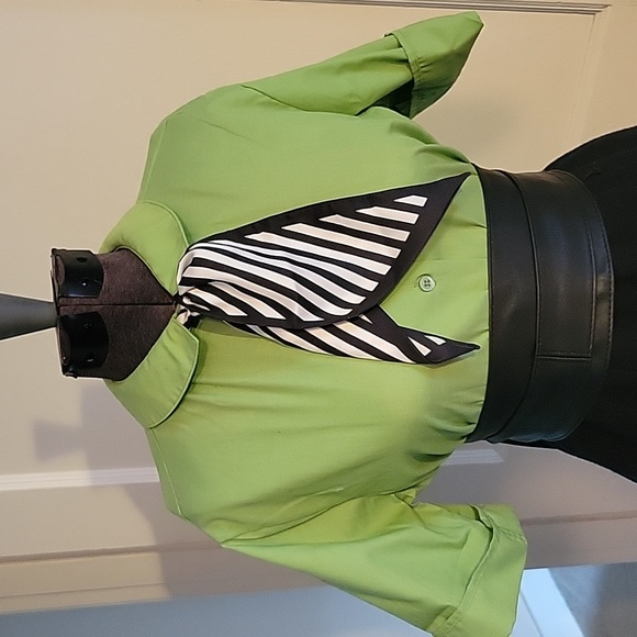 Vintage PermPress Green Top NWOT - Picture 3 of 15